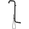SINED Arborea Doccia Parete Acciaio 316L Acqua Calda Fredda Nera