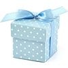 PartyDeco 50 scatole regalo (Bleu) per matrimonio, battesimo, nascita