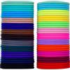 EBOOT 69 Pezzi 3mm Multicolor Elastici Fascia per Capelli Nessun Metallo Elastici Morbidi