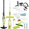 H2O HD PRO Scopa a Vapore 2 in 1 e Pulitore Portatile - 1500W, Serbatoio 450ml, Filtro Acqua + Sistema H2O E3 - Igienizza Pavimenti, Tappeti e Tessuti senza detergenti