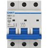 CHINT Ampere 16 Ampere, CONFEZIONE 1 *** Interruttore magnetotermico 3 poli chint nb1-63 per impianti elettrici