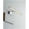 Intec APPLIQUE LED AQA CROMO FISSAGGIO PARETE E SPECCHIO 8W 820LM 4000K IP44 30X10,8X4,8CM