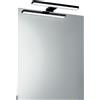 Intec APPLIQUE LED CRUISE NERO FISSAGGIO PARETE E SPECCHIO 5,2W 550LM 4000K IP44 28x8x11CM