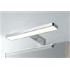 Intec APPLIQUE LED CRUISE CROMO FISSAGGIO PARETE E SPECCHIO 5,2W 550LM 4000K IP44 28x8x11CM