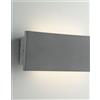 Intec APPLIQUE LED PARKER GRIGIA 16W 2100LM CCT 3000K / 4000KIP65 50X4,5X10,2CM