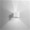 Intec APPLIQUE BIEMISSIONE LED ALFA BIANCA 10W 1200LM CCT 3000K / 4000K IP54 10X10X10CM