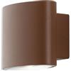 Intec APPLIQUE BIEMISSIONE LED BOXTER BRONZO 8W 960LM CCT 3000K / 4000K IP44 12,9X8,5X10CM