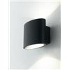 Intec APPLIQUE BIEMISSIONE LED BOXTER NERA 8W 960LM CCT 3000K / 4000K IP44 12,9X8,5X10CM