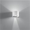 Intec APPLIQUE BIEMISSIONE LED DELTA BIANCA 10W 700LM CCT 3000K / 4000K IP54 14X12X10CM