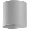 Intec APPLIQUE BIEMISSIONE LED GOLF BIANCA 7W 840LM CCT 3000K / 4000K IP54 11X11X9,5CM