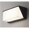 Intec APPLIQUE BIEMISSIONE LED LUXON ANTRACITE 12W 1550LM CCT 3000K / 4000K IP54 25X9,5X11CM