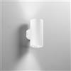 Intec APPLIQUE BIEMISSIONE LED POLO BIANCA TONDA 16W 1960LM CCT 3000K / 4000K IP65 7,8X9,9X16,2CM