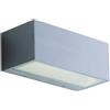 Intec APPLIQUE BIEMISSIONE LED TWIN NIKEL 18W 2150LM CCT 3000K / 4000K IP54 22X8,5X10,3CM