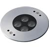 Intec INCASSO CALPESTABILE LED TREVIS DC24V ACCIAIO 9W RGB IP68 11,6X5,9CM