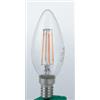 Intec LAMPADINA LED FILAMENTO CANDELA ATTACCO E14 4W 470LM 4000K 300° 35X98mm 15000h CRI80