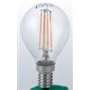 Intec LAMPADINA LED FILAMENTO GLOBO ATTACCO E14 6W 806LM 6500K 300° 45X78mm 15000h CRI80
