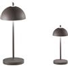 Intec LAMPADA DA TAVOLO RICARICABILE LED PARTY BRONZO 1,5W 134LM 3000K DIMMERABILE IP44 8X19,8CM