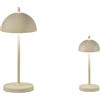 Intec LAMPADA DA TAVOLO RICARICABILE LED PARTY CREMA 1,5W 134LM 3000K DIMMERABILE IP44 8X19,8CM