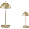 Intec LAMPADA DA TAVOLO RICARICABILE LED PARTY ORO 1,5W 134LM 3000K DIMMERABILE IP44 8X19,8CM