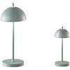 Intec LAMPADA DA TAVOLO RICARICABILE LED PARTY VERDE 1,5W 134LM 3000K DIMMERABILE IP44 8X19,8CM