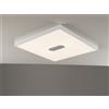 Intec PANNELLO LED BIANCO 42W 1840LM CCT 3000-4000-6500K DIMMERABILE TELECOMANDO INCLUSO, SPEAKER BLUETOOTH 59X59X3,8CM