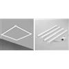 Intec PANNELLO LED PANEL BIANCO IN ALLUMINIO 40W 5124LM CCT 3000 E 4000 E 6500K 59,5X59,5XCM