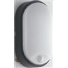 Intec PLAFONIERA LED SENSITIVE ANTRACITE 14W 1600LM 4000K IP54 CON SENSORE DI MOVIMENTO 11,9X6,05X21,2CM