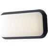Intec PLAFONIERA LED SHELLY ANTRACITE RETTANGOLARE 20W 2500LM CCT 3000K / 4000K IP65 14,6X7,6X29,6CM