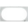 Intec PLAFONIERA LED SHELLY BIANCA OVALE 20W 2500LM CCT 3000K / 4000K IP65 17,6X8X27,1CM