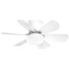 Intec PLAFONIERA LED VENTILATORE WIND BIANCO 10W 1100LM CCT 3000K Luce calda,4000K Luce naturale,6500K Luce fredda DIMMERABILE CON TELECOMANDO IR 16X53CM