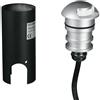 Intec SEGNAPASSI A INCASSO CALPESTABILE LED STEP SILVER DC24V 2W 170LM 3000K IP67 4,5X5,7CM