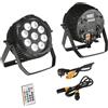 Intec PROIETTORE LED SHOW RICARICABILE 162W RGBW+UV Wi-Fi IP65 28X11,5XX29CM