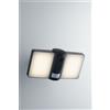 Intec PROIETTORE LED VYSOR ANTRACITE 20W 2640LM 4000K DIMMERABILE CON VIDEOCAMERA E SENSORE Wi-Fi IP54 26,5X13,