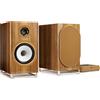Triangle Capella 2 rovere (lot de 2) - Cassa intelligente wireless, Spotify, Tidal, Roon Ready, Tidal Connect