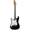Eko ST-300 BLACK LH Chitarra Elettrica Mancina a 22 Tasti e 3 pickup single-coil