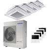 Samsung Condizionatore Samsung Cassetta Windfree 4 vie quadri split 9000+12000+12000+12000 BTU inverter A++ unità esterna 10,0 kW AJ100TXJ5KG/EU-AJ026TNNDKG/E