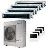Samsung Condizionatore Samsung canalizzabile quadri split 9000+12000+12000+12000 BTU inverter A++ unità esterna 10 kW AJ100TXJ5KG/EU-AJ026TNLDEG/EU-4