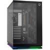 NOX XTREME PRODUCTS Hummer Galaxy - Case PC, Vetro Temprato frameless, 4 Ventole 120mm PWM, Spazio per 10 Ventole, USB-C e USB 3.0, Controller Hub ARGB, ATX/M-ATX/ITX, Nero