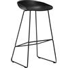 Hay - Sgabello bar About a stool - Nero - Polipropilene - Designer Hee Welling