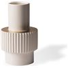 Pols Potten - Vaso Gear - Bianco - Porcellana smaltata
