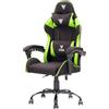 Itek Sedia Gaming Itek RHOMBUS FF10 - Tessuto, Doppio Cuscino, Schienale Reclinabile, Nero/Verde