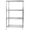 SERENA GROUP Kit scaffale Archimede - 4 ripiani - 60 x 90 x 160 cm - acciaio cromato - Serena Group (unità vendita 1 pz.)