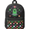 Minecraft Zainetti per Bambini con Tasca Frontale per Sport, Palestra, Viaggi - Regalo Bambino (Nero)