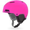 Giro Crüe Casco da sci/Snow, Unisex per bambini, Matte Bright Pink, 52-55.5 cm