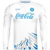 SSC Napoli [EA7] SSC Napoli Felpa Pre-Match 2025/2026, Bianca, EA7 Prodotto Ufficiale, S