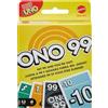 Mattel Games - ONO 99, gioco di carte con pila di scarto e aggiunta di numeri, da 2 a 6 giocatori per serate in famiglia e tra amici, giocattolo per bambini, 7+ anni, HHL37