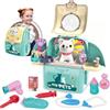 Gifts2U Giocattoli veterinari per bambini, set di giochi di ruolo per medici, educare la ragazza prendersi cura dell'animale domestico, gatto può cantare zaino giocattoli per bambini di 3 4 5 6 anni