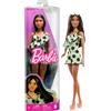 Barbie - Bambola Fashionistas castana con tutina a pois e accessori, giocattolo per bambini, 3+ anni, HPF76