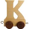 GICO Carra in legno, lettere Zug, Lok, Waggon, A-Z, nome desiderato (K)