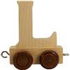 GICO Lettere in Legno, Lettera Train Train, Locomotiva, Waggon, A-Z, Altezza. 5,5 cm